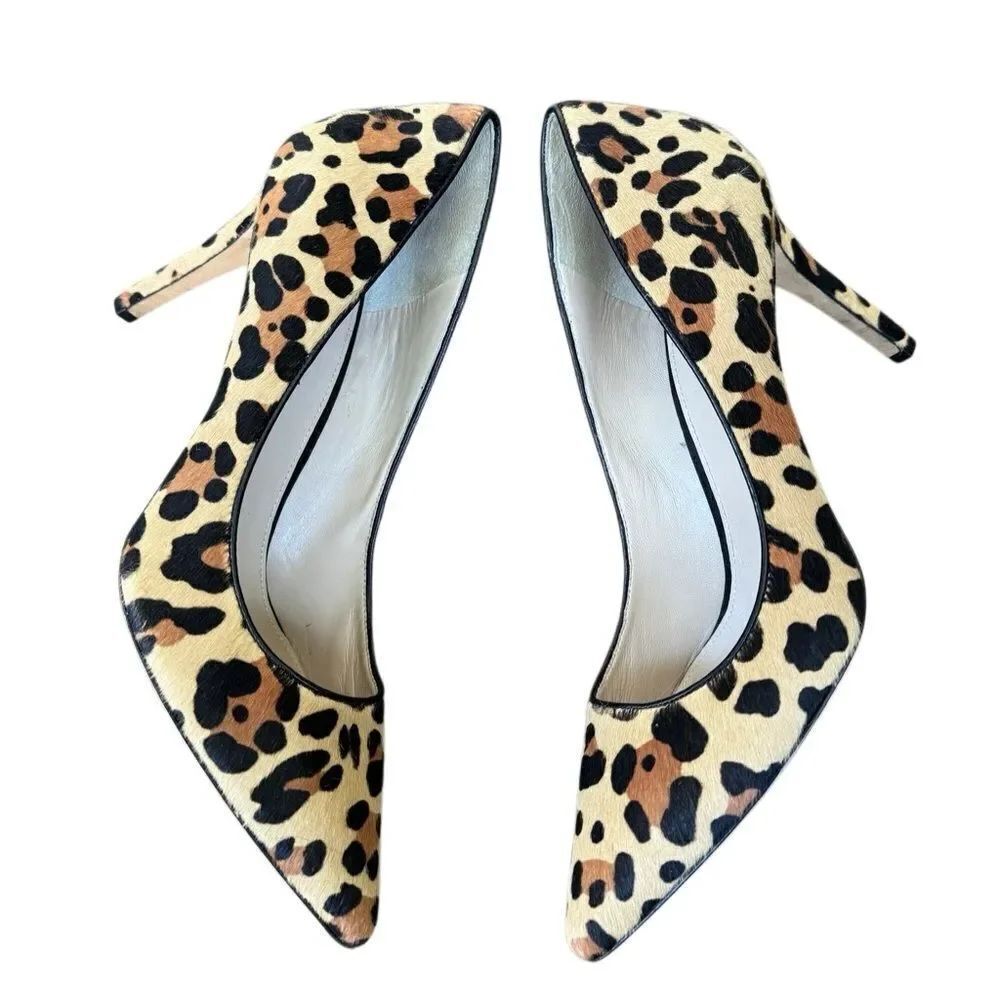 Vía Spiga Women's Leopard Print Pointed Toe Heel Size 10